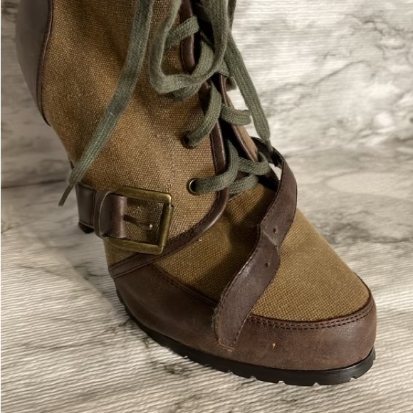 Aldo canvas high heels shoes ,size 40 - Picture 12 of 13